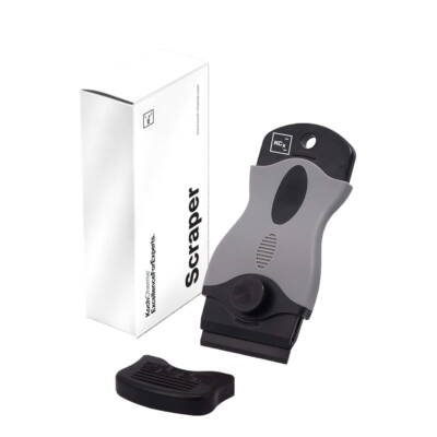 Scraper with 10 plastic blades